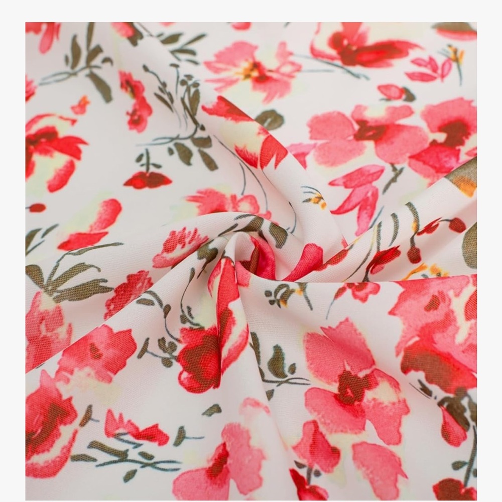 Grace Karin red floral boho maxi flowy sundress size M dress - Picture 11 of 14